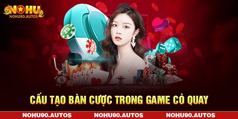 Cấu tạo bàn cược trong game cò quay